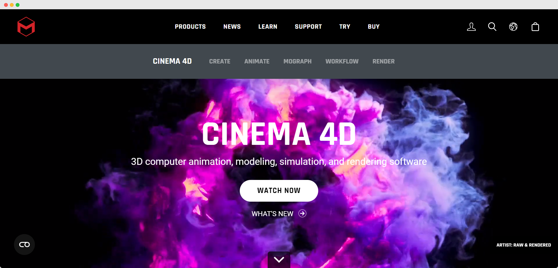 Cinema 4D animation software