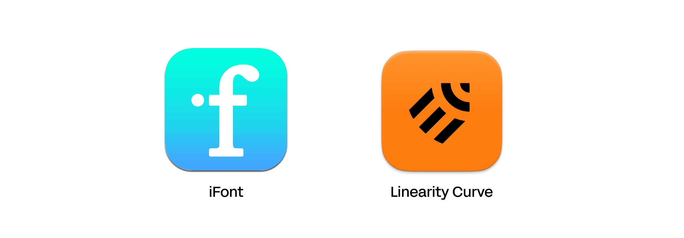 iFont and Linearity Curve logos