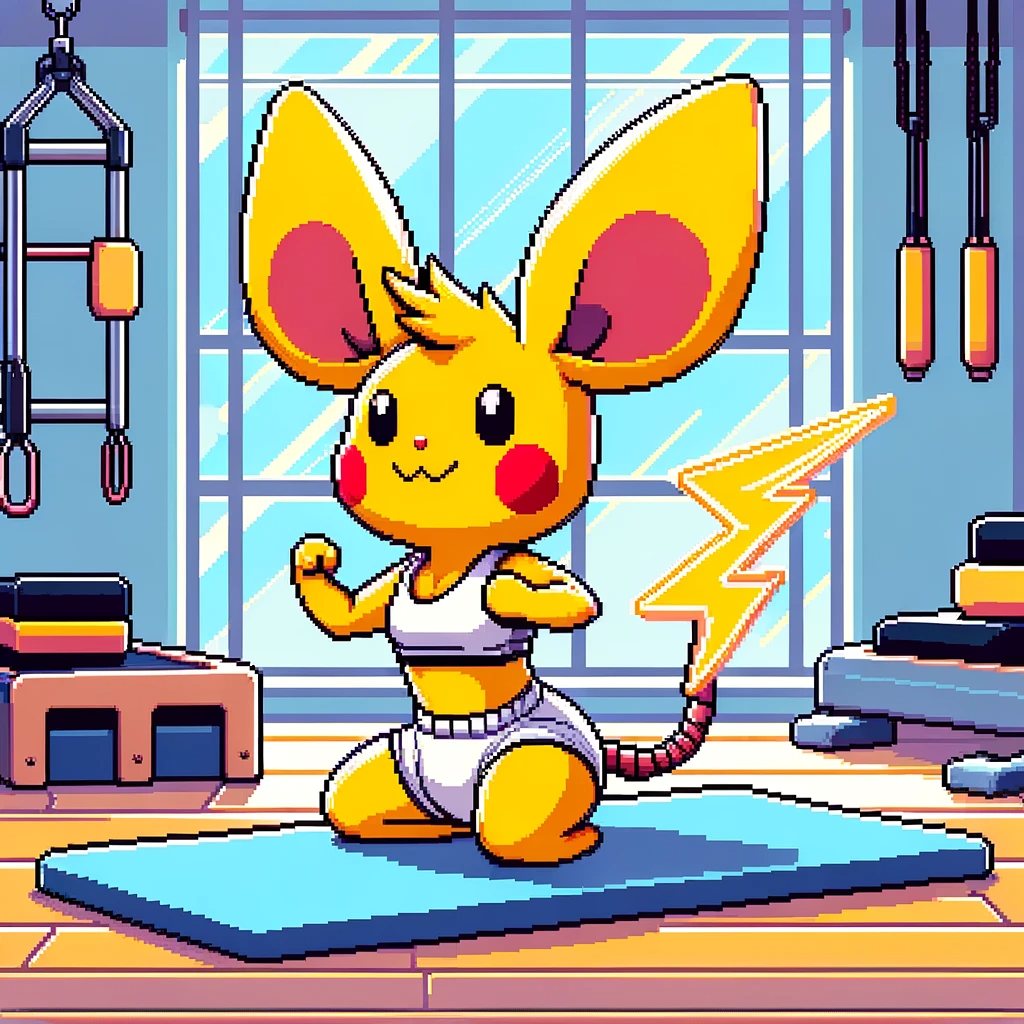 Pikachu pilates DALL-E