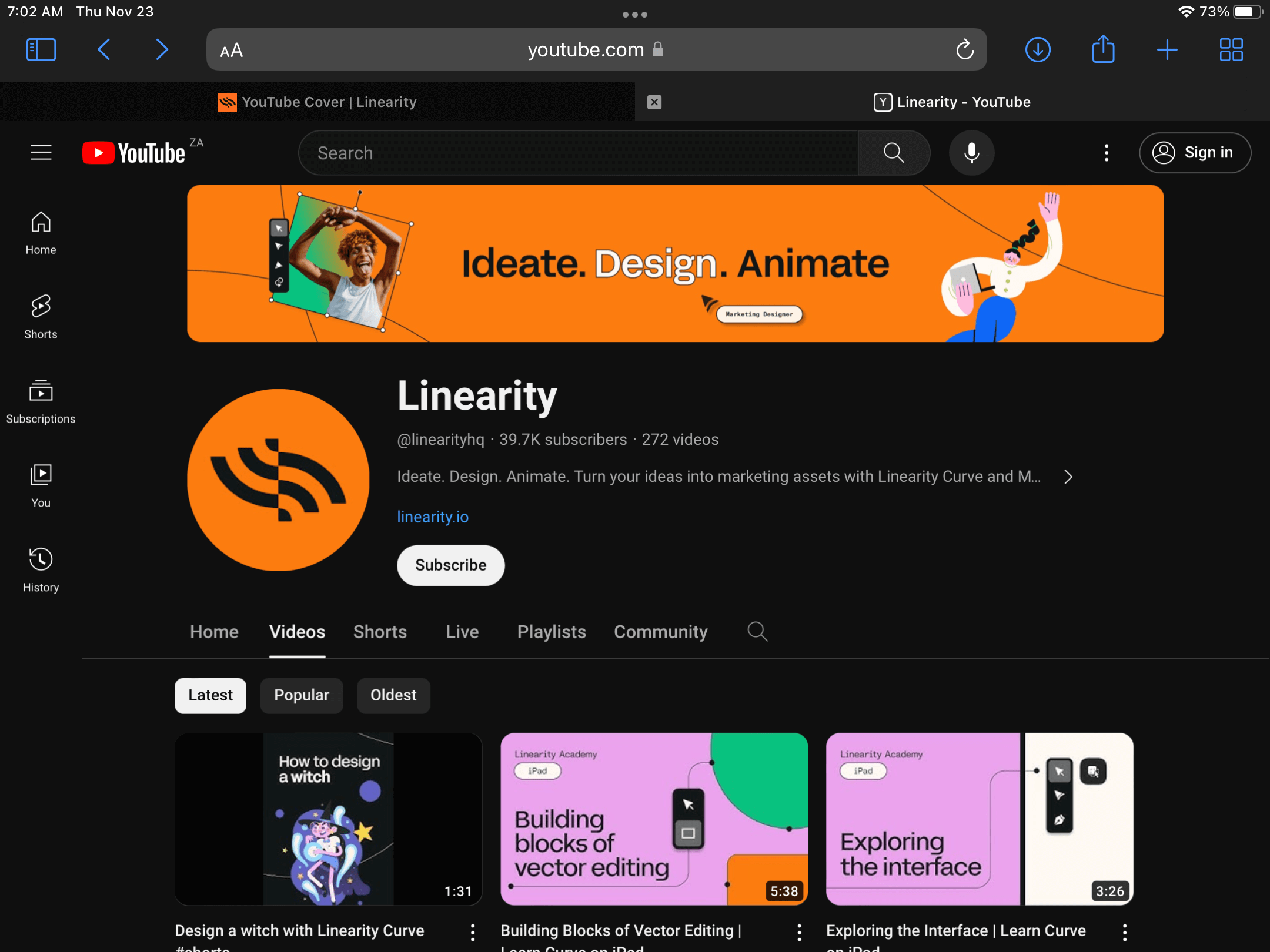 Linearity's YouTube Channel