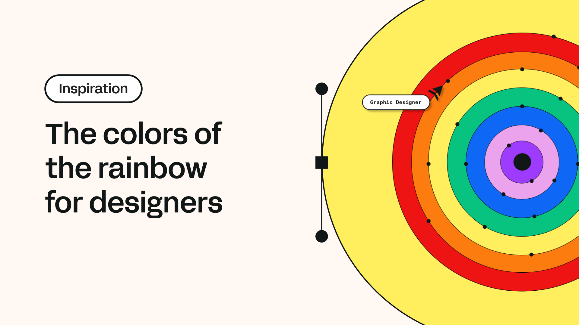 The colors of the rainbow for designers