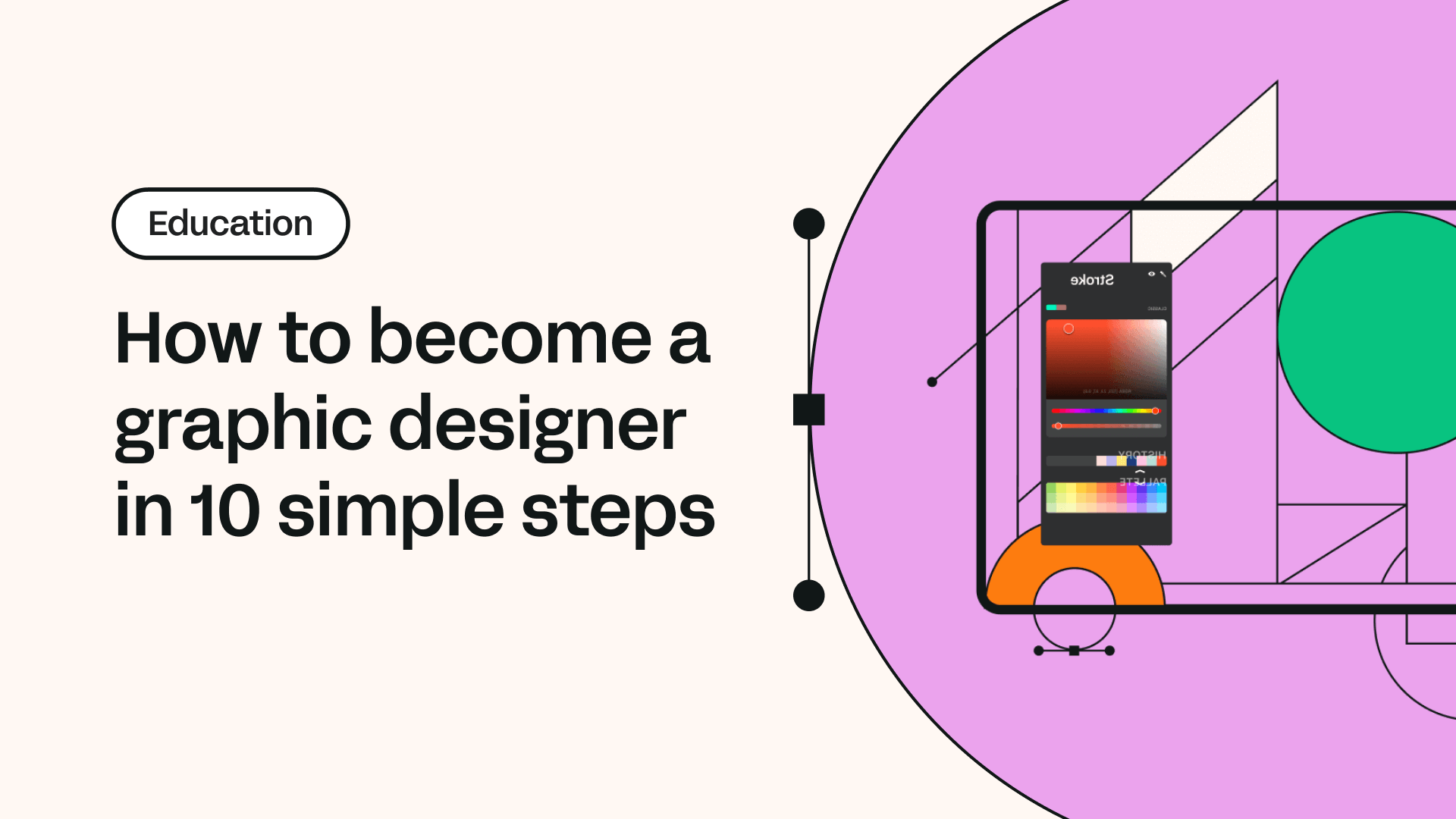 How to become a graphic designer in 10 steps with Linearity Curve