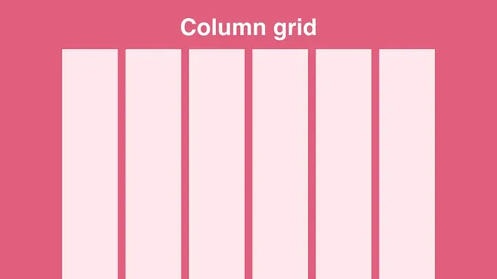 An example of a column grid