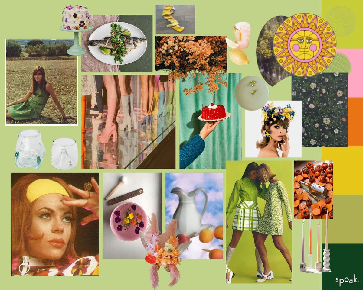 Image of a 60s mood board