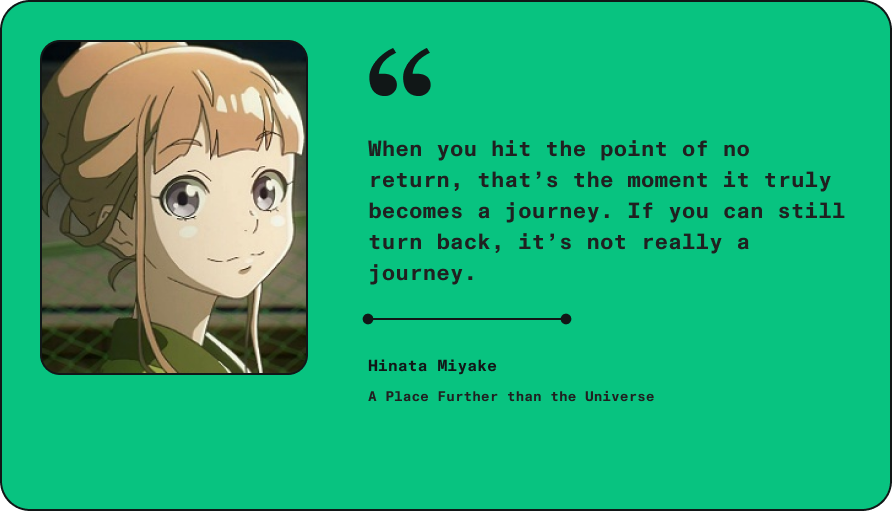 Anime quote by Hinata Miyake