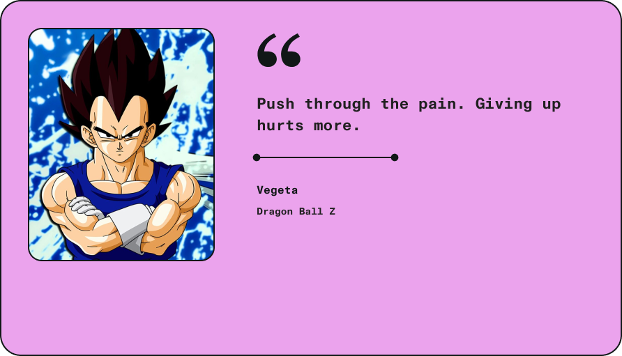 Anime quote by Vegeta