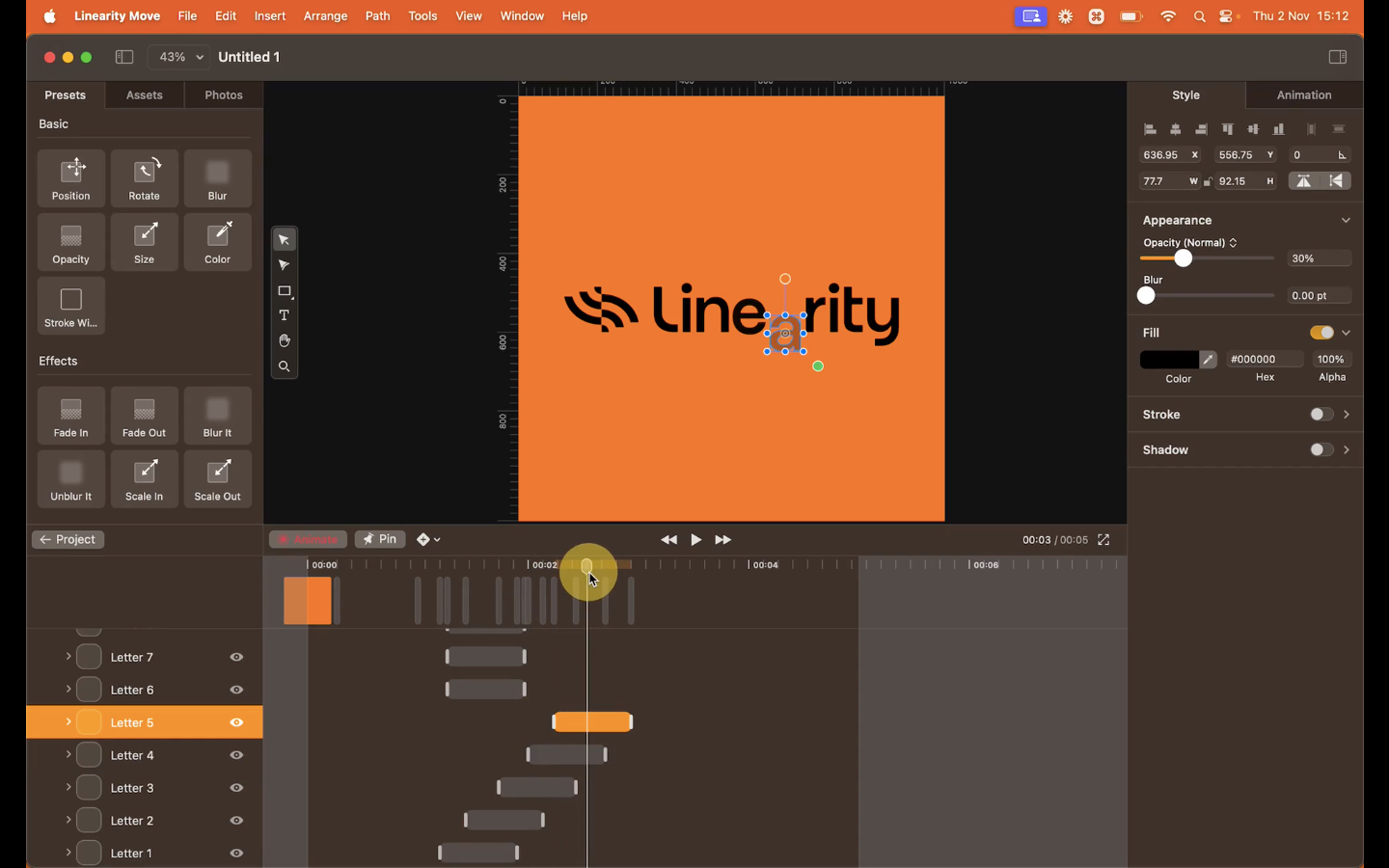 How to animate a logo + linearity + logotype animation reveal stagger