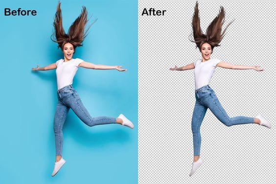 image of before and after background removal