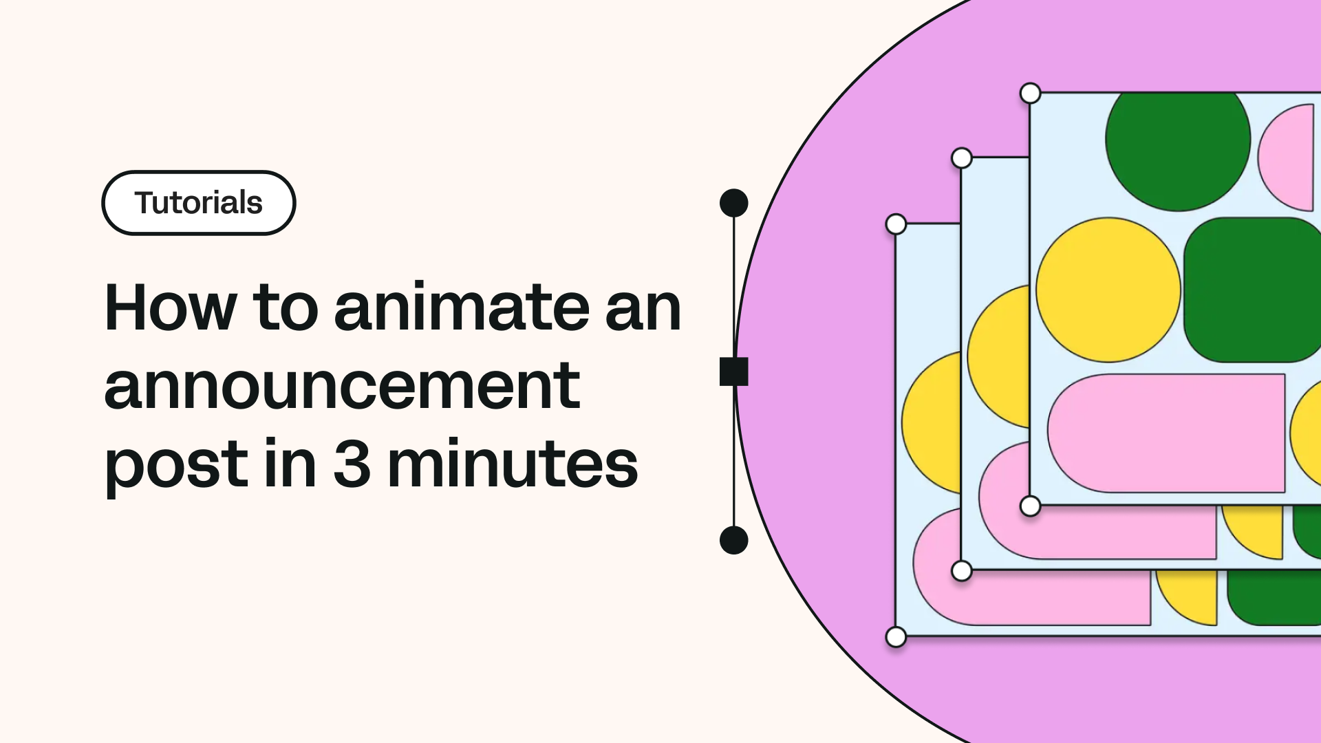 How to animate an announcement post in 3 minutes | Linearity