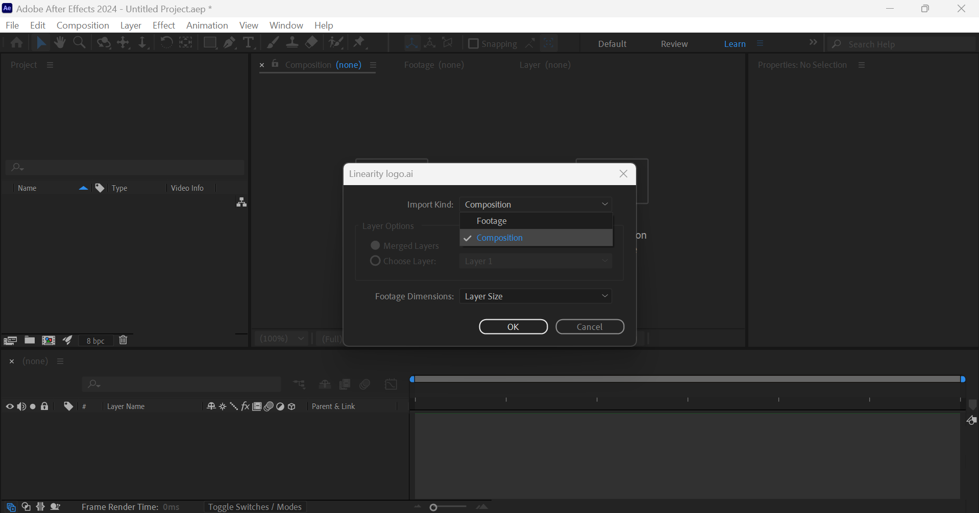 After Effects import