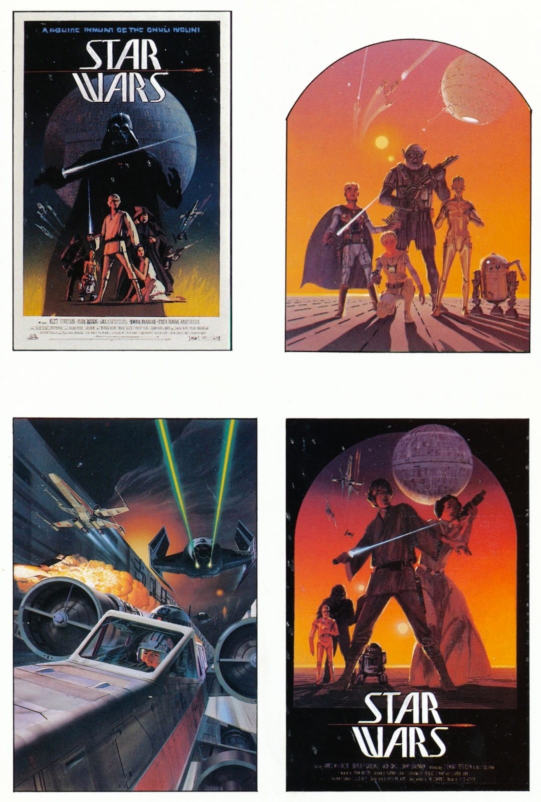 Pre-release Star Wars posters by Ralph McQuarrie