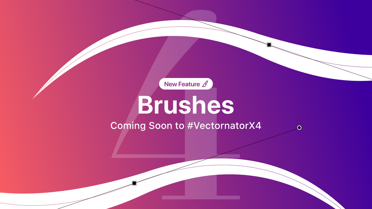 Customised Brushes By Vectornator (Now Linearity Curve)