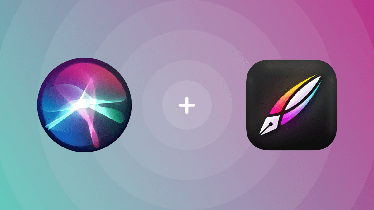 The Siri icon and the Vectornator icon