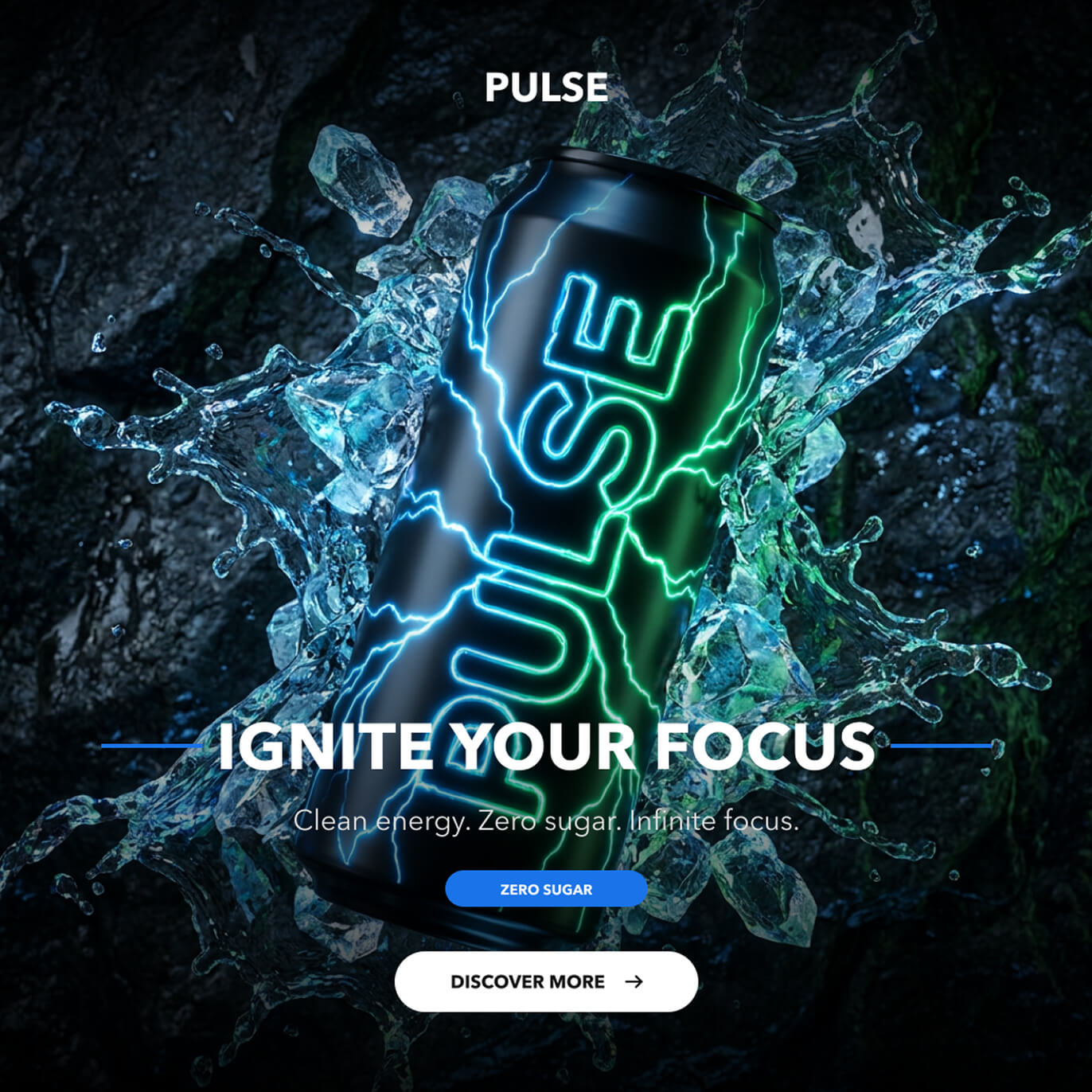 Pulse product campaign artwork created in Linearity